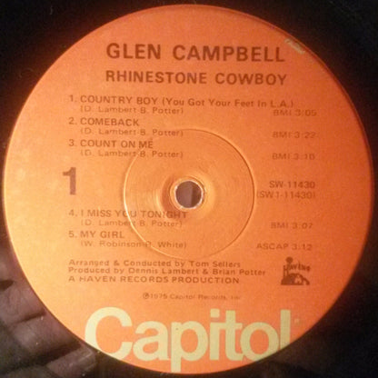 Glen Campbell : Rhinestone Cowboy (LP, Album, Win)