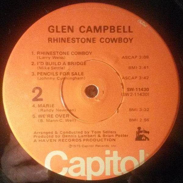 Glen Campbell : Rhinestone Cowboy (LP, Album, Win)