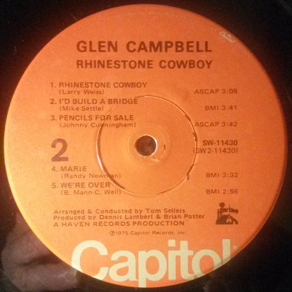 Glen Campbell : Rhinestone Cowboy (LP, Album, Win)