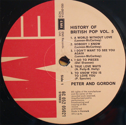Peter And Gordon* : History Of British Pop Vol. 5 (LP, Album, Comp)