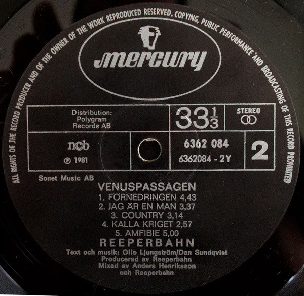 Reeperbahn (2) : Venuspassagen (LP, Album)