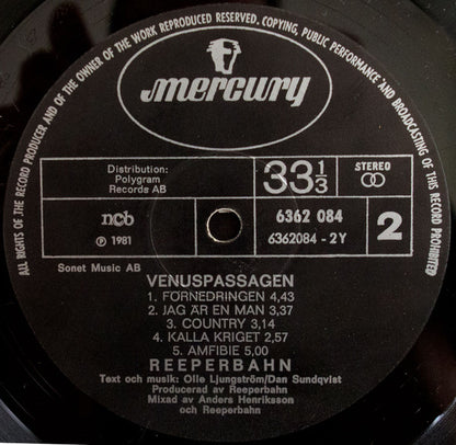 Reeperbahn (2) : Venuspassagen (LP, Album)