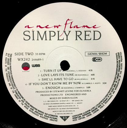 Simply Red : A New Flame (LP, Album, RSA)
