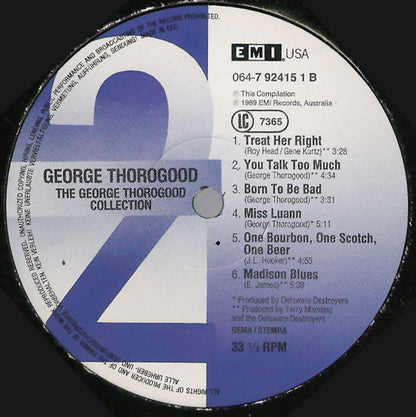 George Thorogood & The Destroyers : The George Thorogood Collection (LP, Comp)