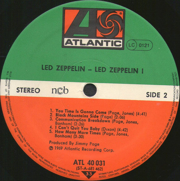 Led Zeppelin : Led Zeppelin I (LP, Album, RE)