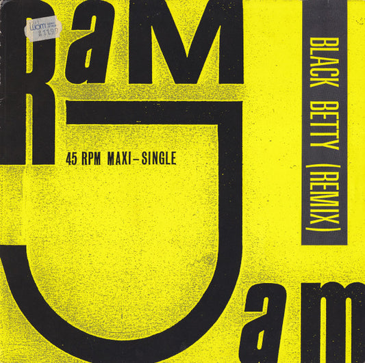 Ram Jam : Black Betty (Remix) (12", Maxi)