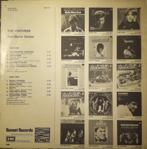 The Ventures : Beat Guitar Genius (LP, Comp, RE)
