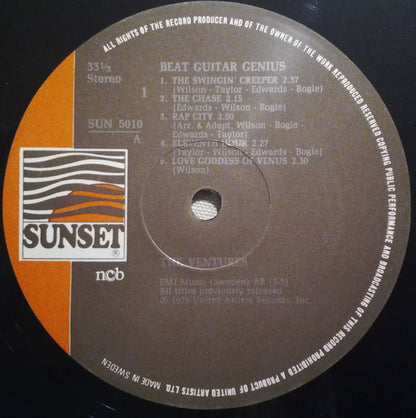 The Ventures : Beat Guitar Genius (LP, Comp, RE)