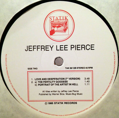 Jeffrey Lee Pierce : Love & Desperation (12")
