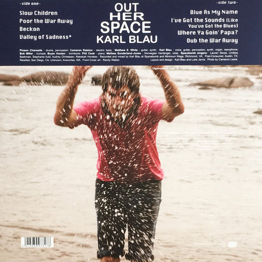 Karl Blau : Out Her Space (LP, Album, Ltd, Red)