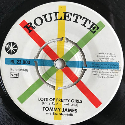 Tommy James And The Shondells* : Say I Am / Lots Of Pretty Girls (7", Single)
