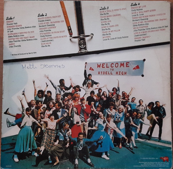 Various : Grease (The Original Soundtrack From The Motion Picture) (2xLP, Album, Gat)