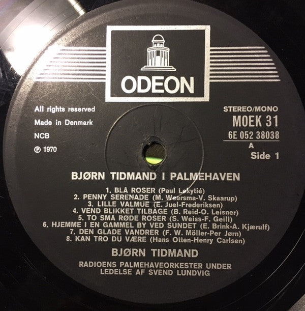 Bjørn Tidmand, Palmehaveorkestret Dir.: Svend Lundvig : I Palmehaven (LP, Album)