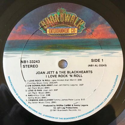 Joan Jett & The Blackhearts : I Love Rock 'N Roll (LP, Album, M/Print, RE)