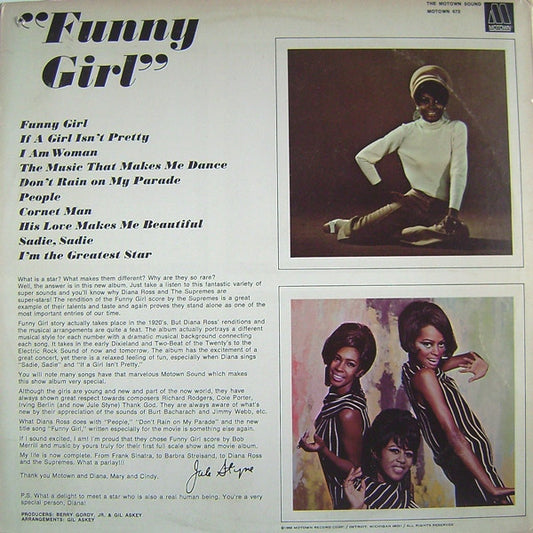 Diana Ross & The Supremes* : Sing And Perform "Funny Girl" (LP, Album, Gat)