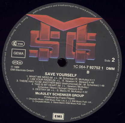 McAuley Schenker Group : Save Yourself (LP, Album)