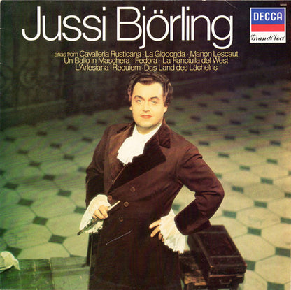 Jussi Björling : Arias From Cavalleria Rusticana · La Gioconda · Manon Lescaut · Un Ballo In Maschera · Fedora · La Fanciulla Del West · L'Arlesiana · Requiem · Das Land Des Lächelns (LP, Comp)