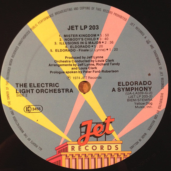 Electric Light Orchestra : Eldorado - A Symphony By The Electric Light Orchestra (LP, Album, RP)