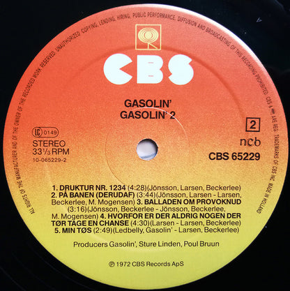 Gasolin' : Gasolin' 2 (LP, Album, RE, Ora)