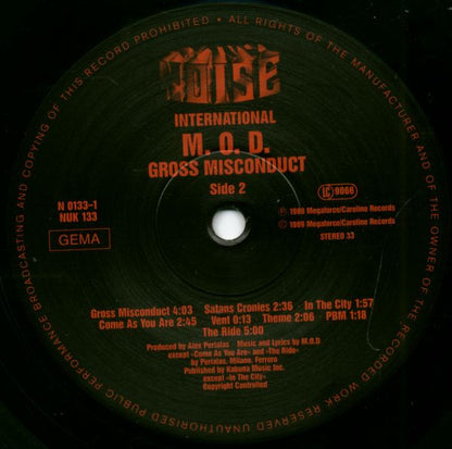 Method Of Destruction : Gross Misconduct (LP, Album)