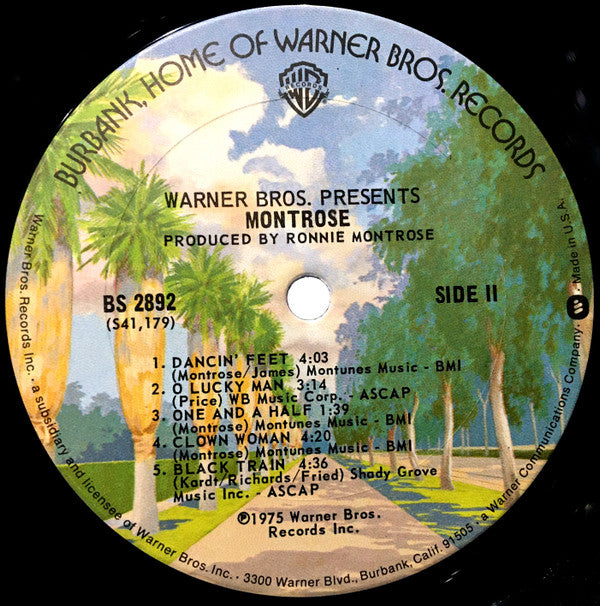 Montrose (2) : Warner Bros. Presents Montrose! (LP, Album, San)