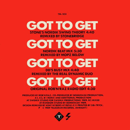 Rob 'N' Raz + Leila K : Got To Get Remixes (12")