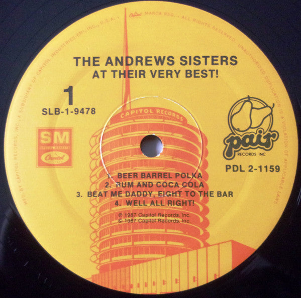 The Andrews Sisters : At Their Very Best (2xLP, Album, Comp)