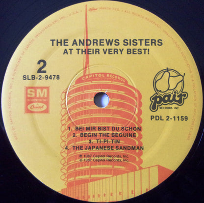 The Andrews Sisters : At Their Very Best (2xLP, Album, Comp)
