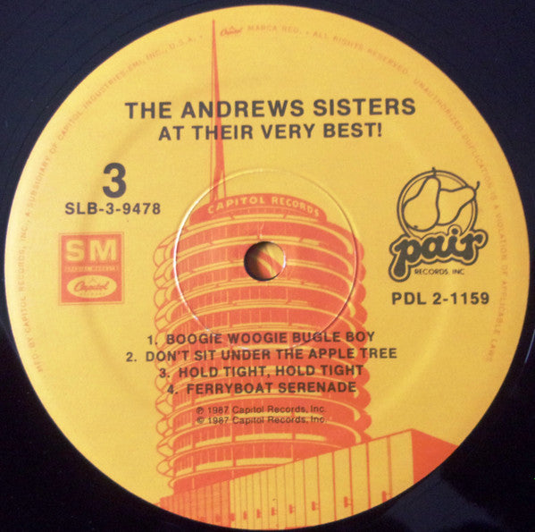 The Andrews Sisters : At Their Very Best (2xLP, Album, Comp)