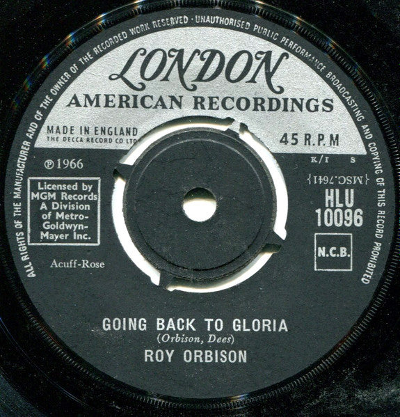 Roy Orbison : There Won't Be Many Coming Home (7", Single)