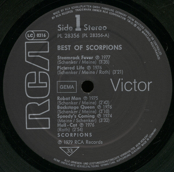 Scorpions : Best Of Scorpions (LP, Comp, RE)