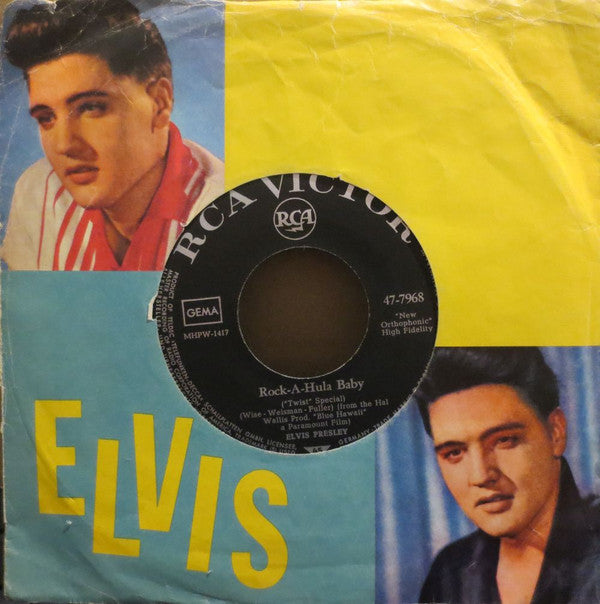 Elvis Presley : Rock-A-Hula Baby (7", Single, RE)
