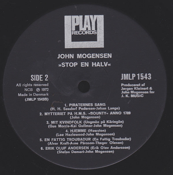 John Mogensen : Stop En Halv (LP, Album)