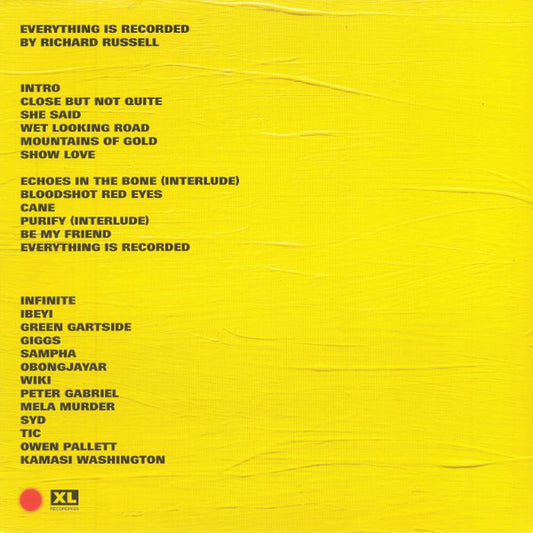 Everything Is Recorded : Everything Is Recorded (LP, Album)