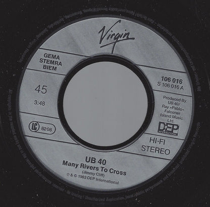 UB40 : Many Rivers To Cross (7", Single)
