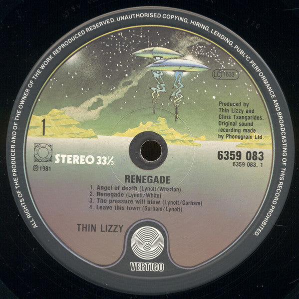 Thin Lizzy : Renegade (LP, Album)