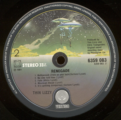 Thin Lizzy : Renegade (LP, Album)
