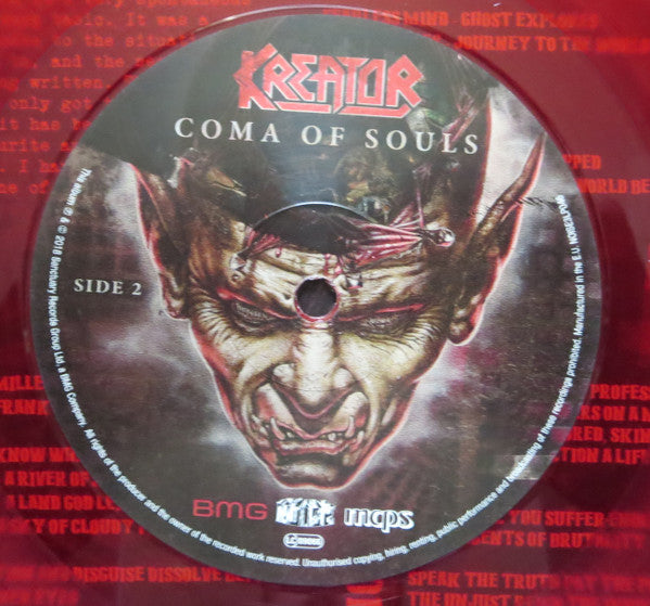 Kreator : Coma Of Souls (LP, Album, RE, RM, Red + 2xLP, Red)