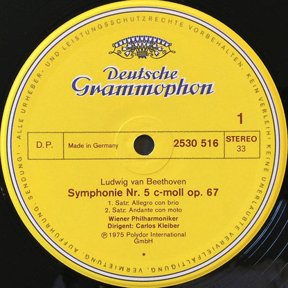 Ludwig van Beethoven - Wiener Philharmoniker, Carlos Kleiber : Symphonie Nr. 5 (LP)