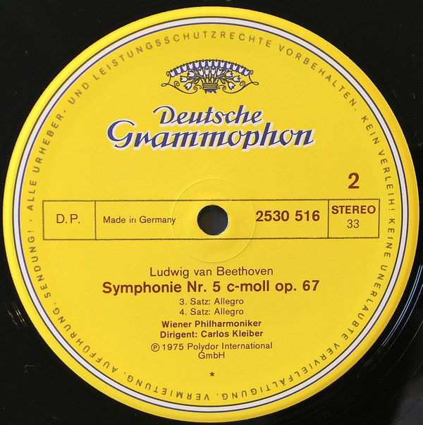 Ludwig van Beethoven - Wiener Philharmoniker, Carlos Kleiber : Symphonie Nr. 5 (LP)