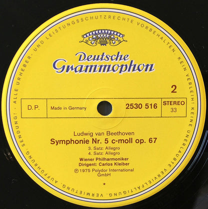 Ludwig van Beethoven - Wiener Philharmoniker, Carlos Kleiber : Symphonie Nr. 5 (LP)