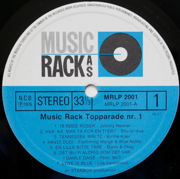 Various : Music Rack Topparade Nr. 1 (LP, Comp)