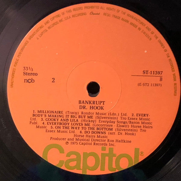 Dr. Hook : Bankrupt (LP, Album)