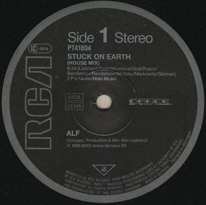 ALF (2) : Stuck On Earth (Housemix) (12", Maxi)