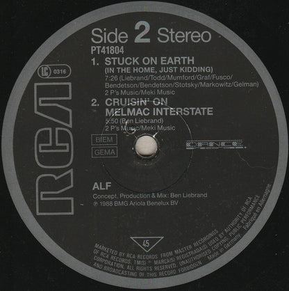 ALF (2) : Stuck On Earth (Housemix) (12", Maxi)