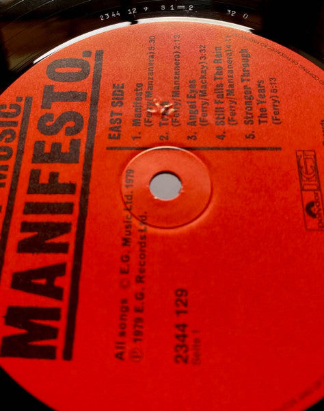 Roxy Music : Manifesto (LP, Album)