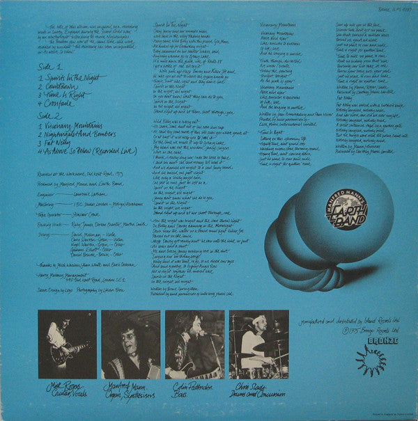Manfred Mann's Earth Band : Nightingales & Bombers (LP, Album, RE, A4/)