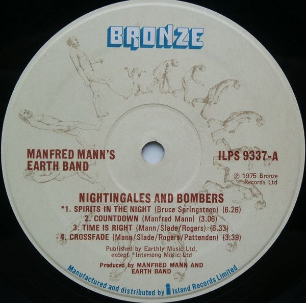 Manfred Mann's Earth Band : Nightingales & Bombers (LP, Album, RE, A4/)