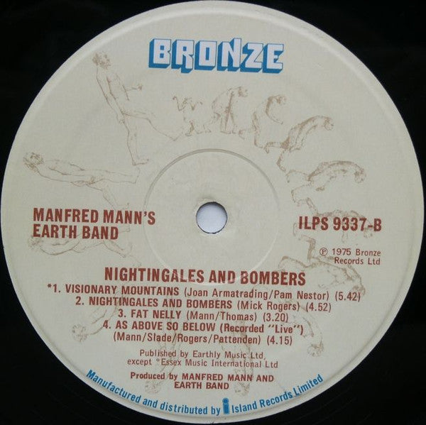 Manfred Mann's Earth Band : Nightingales & Bombers (LP, Album, RE, A4/)