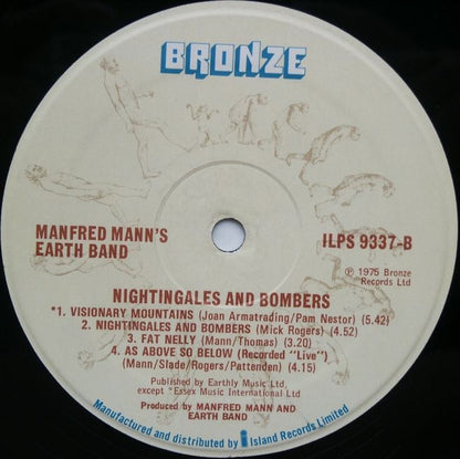 Manfred Mann's Earth Band : Nightingales & Bombers (LP, Album, RE, A4/)